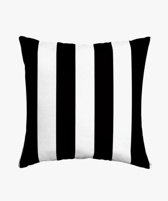 Black Cabana Stripe Pillow